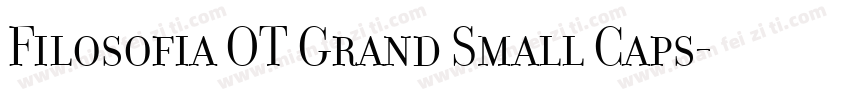 Filosofia OT Grand Small Caps字体转换